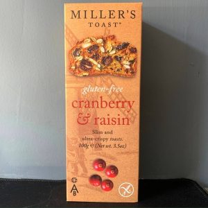 Miller's Toast Gluten Free Cranberry and Raisin