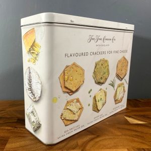 The Fine Cheese Co White Tin of Crackers