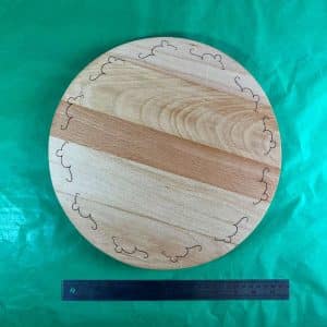 Handmade Wooden Circular Cheese Board