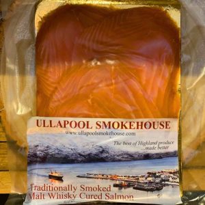 Ullapool Smokehouse Malt Whisky Cured Smoked Scottish Sliced Salmon