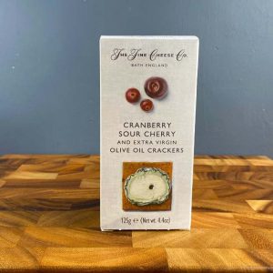 Cranberry, Sour Cherry and Extra Virgin Olive Oil Crackers 125g