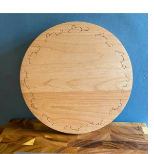 Handmade Wooden Circular Mouse Cheese Board by Robert Atkinson 2024