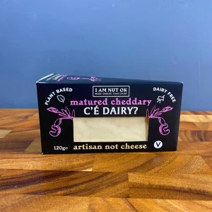I AM NUT OK Vegan Matured Cheddary C'E Dairy? Artisan Not Cheese 120g