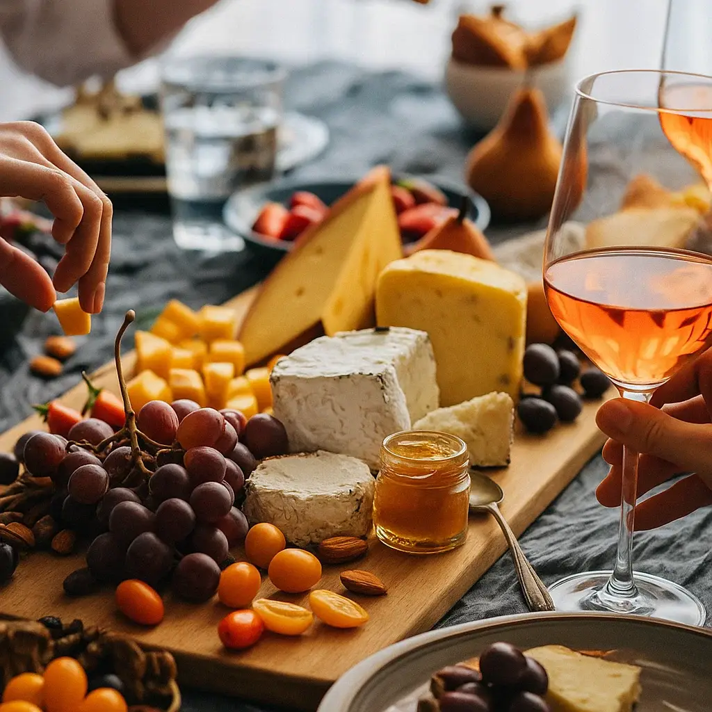 Wine tasting English countryside