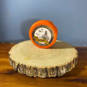 Long Clawson Castaway Wensleydale Wax Truckle with Mango and Ginger 200g