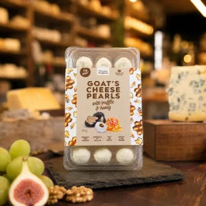 Goats’ Cheese Pearls with Honey and Truffle 90g