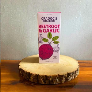 Cradoc's Beetroot and Garlic Crackers