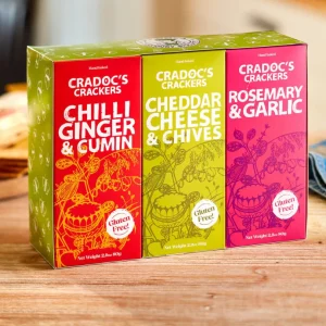 Cradoc's Gluten Free Trio Gift Pack of Crackers