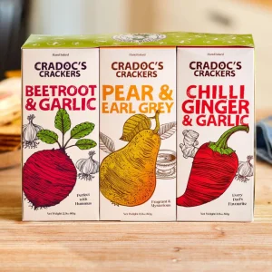 Cradoc's Trio Gift Pack of Veg Lovers Crackers